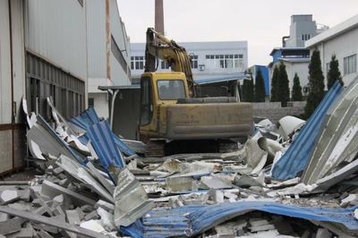 东营工厂厂房拆除施工